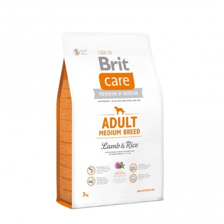 Brit Care Adult Medium Breed Lamb & Rice - 3 kg