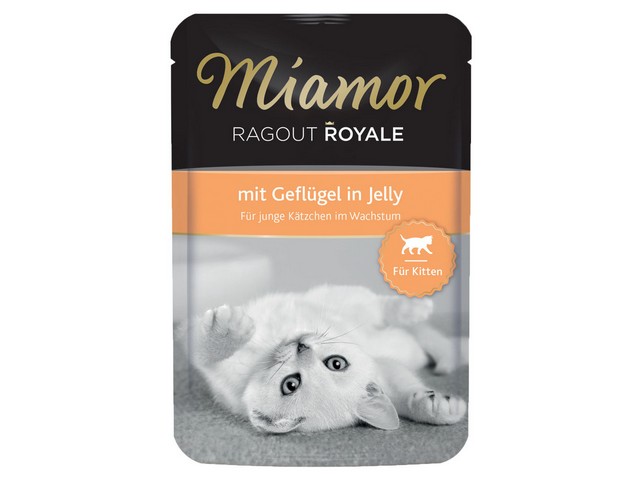 Miamor Ragout Royal  - kapsička pre mačiatka s hydinou v želé - 100g