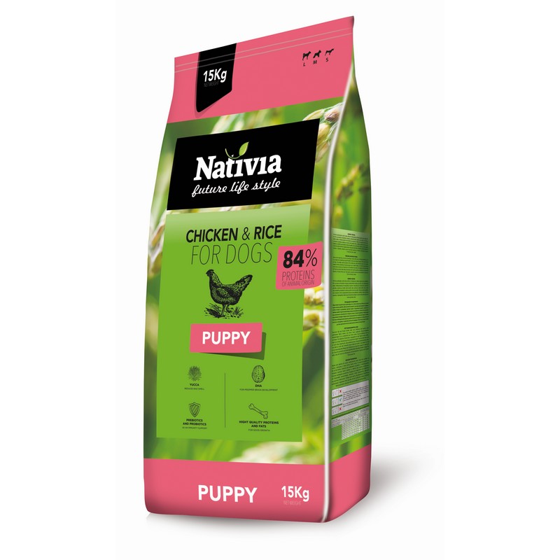 Nativia puppy granule pre teniatka vetkch plemien 3 kg