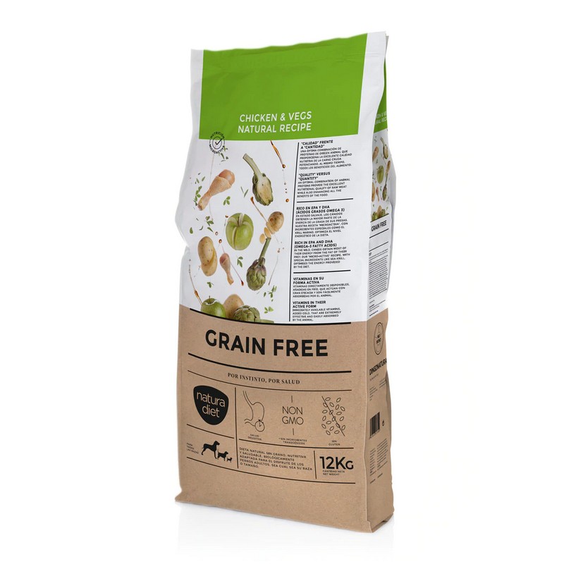 Natura Diet grain free chicken & Vegs granule pre psov 12 kg