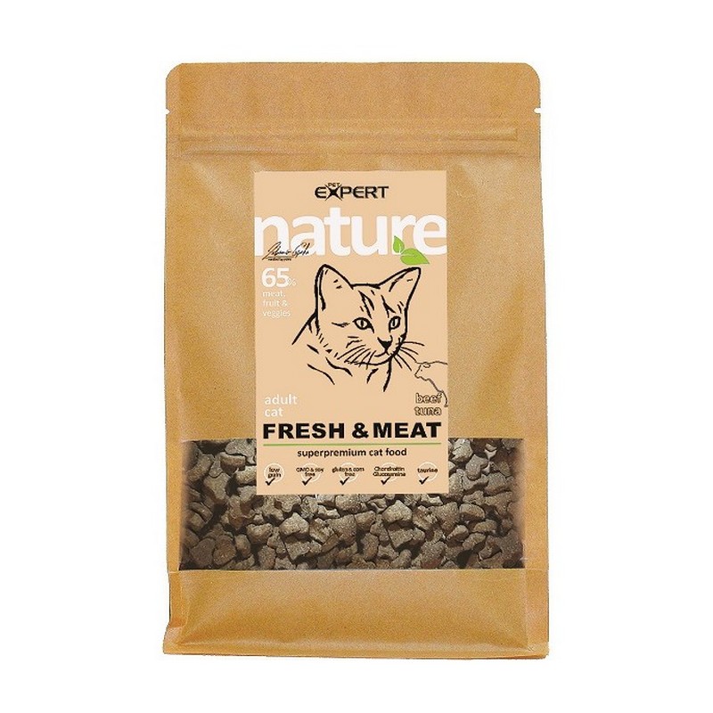 Nature Pet Expert krmivo pre mačky hovädzie all breed 1,5 kg