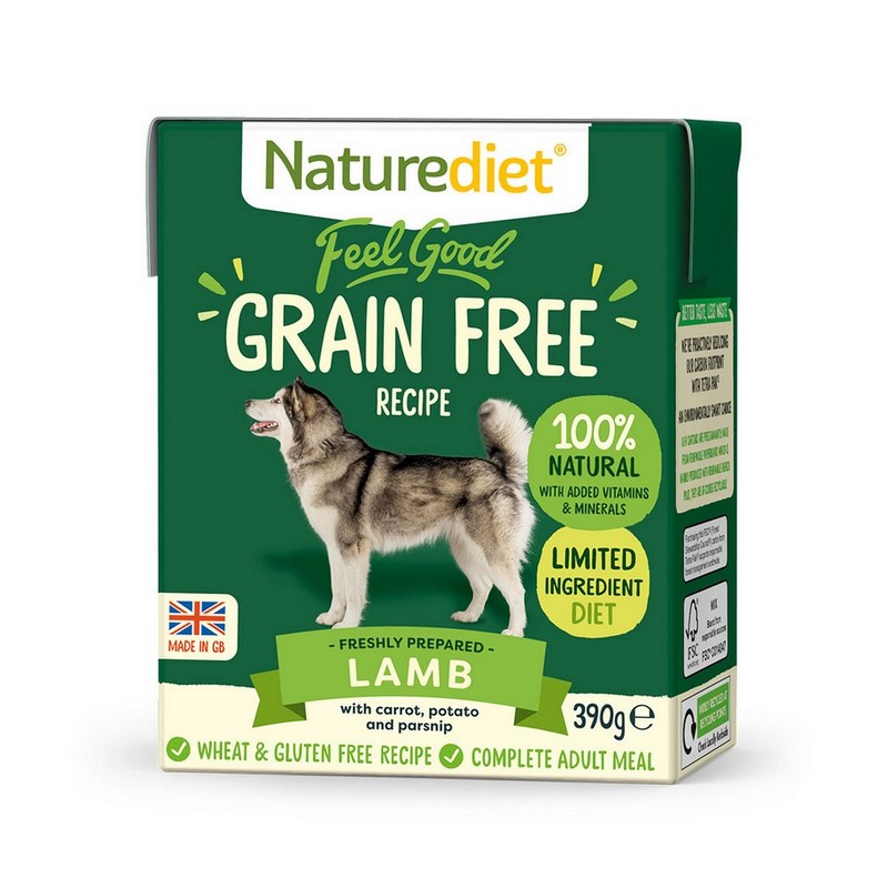 Naturediet Feel Good grain free lamb 390g konzerva pre psov