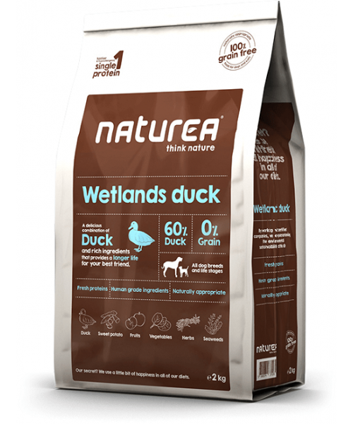 Krmivo pre psov Naturea Wetlands Duck - 12kg