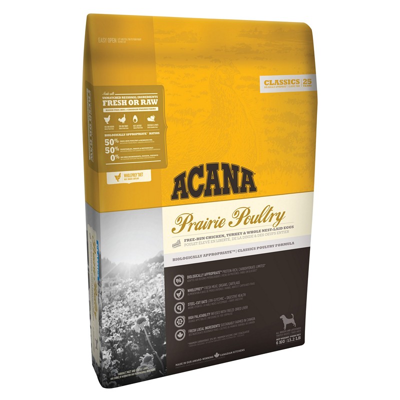 Acana Classics prairie poultry 11,4 kg granule pre všetkých psov
