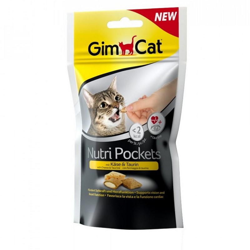 GimCat Nutri Pockets syr a taurín 60g
