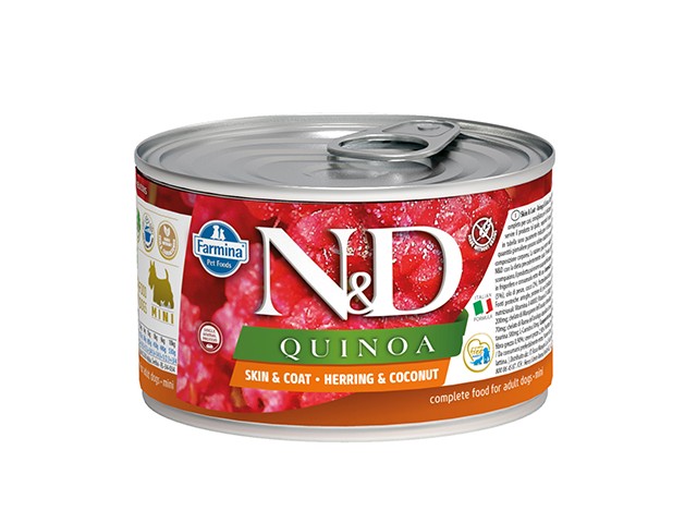 Farmina N&D dog QUINOA Herring & Coconut konzerva 140 g
