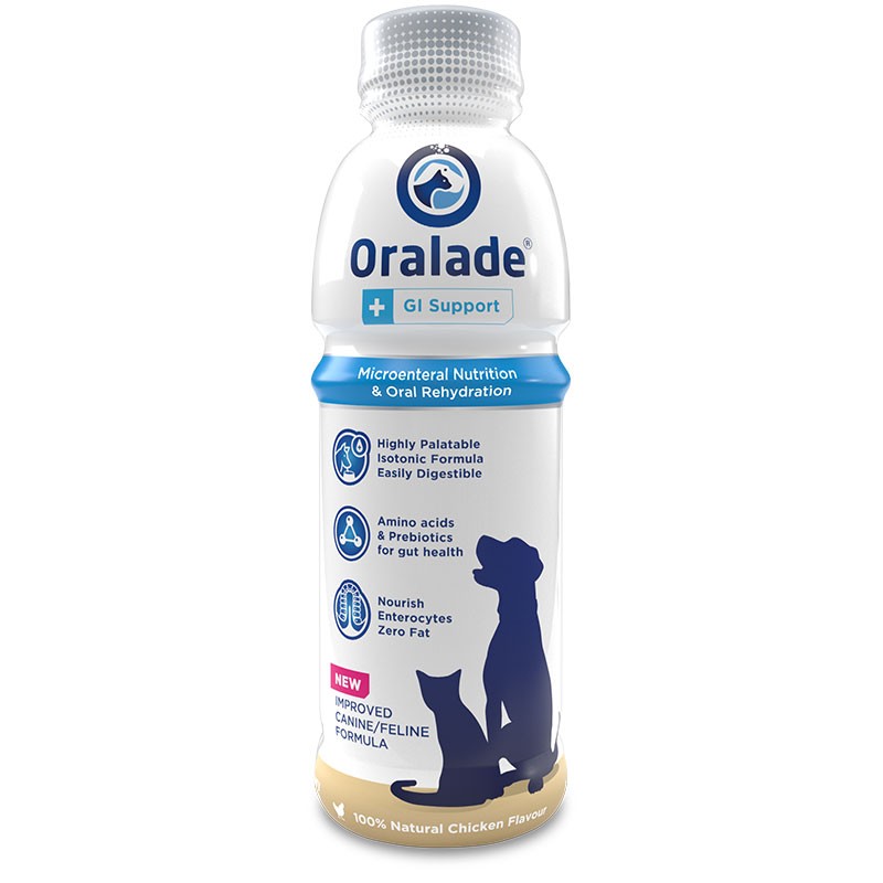 Oralade GI ochutený rehydratačný roztok pre psov a mačky 500ml