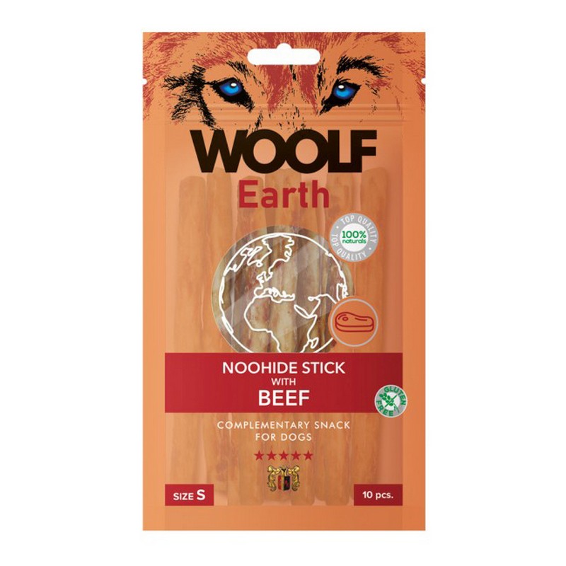 Pamlsok Woolf Dog Earth NOOHIDE S Stick with Beef 90 g - 10ks