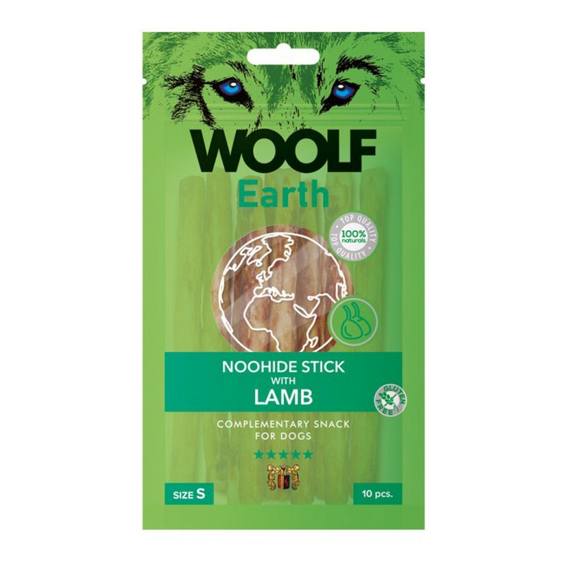 Pamlsok Woolf Dog Earth NOOHIDE S Stick with Lamb 90g - 10ks