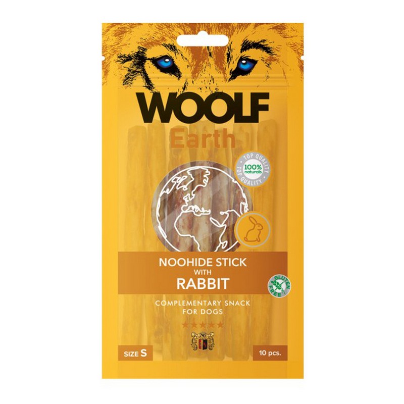 Pamlsok WoolfDog Earth NOOHIDE S Stick with Rabbit 90g - 10ks