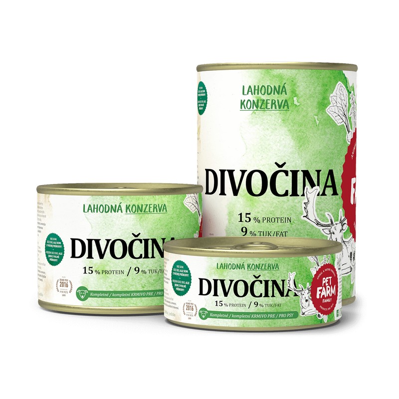 Pet Farm Family konzerva pre psov divoina 400 g