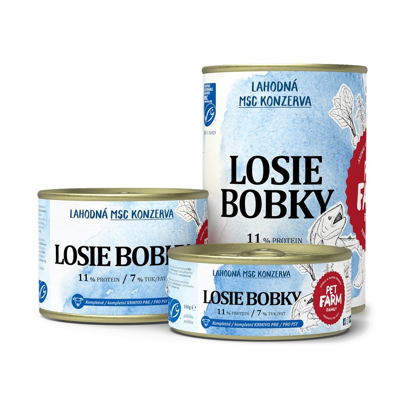 Pet Farm Family MSC  konzerva pre psov losie bobky 180 g