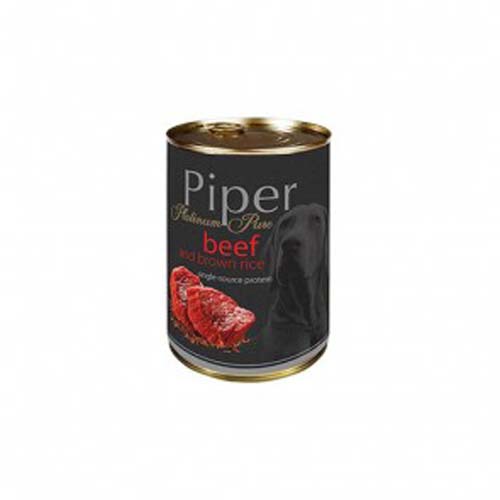 PIPER PLATINUM PURE hovdzie a hned rya 400g konzerva pre dospelch psov