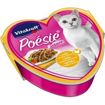 Vitakraft Cat Poésie konzerva šťava kura a zel. 85g