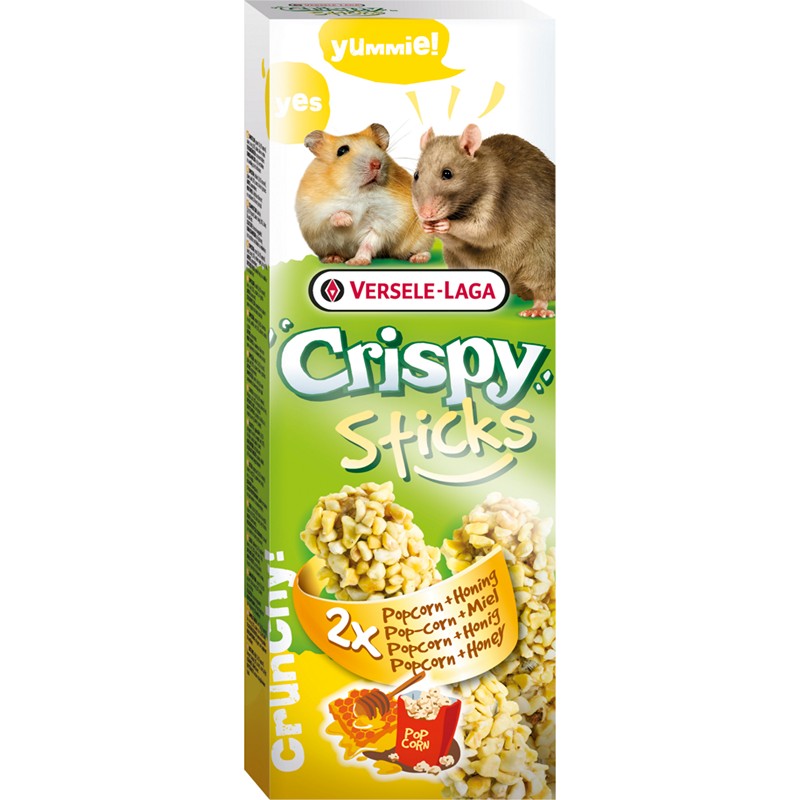 Pamlsok VL Crispy Sticks Hamsters-Rats Popcorn & Honey- kukurica a med - 2 ks, 100 g