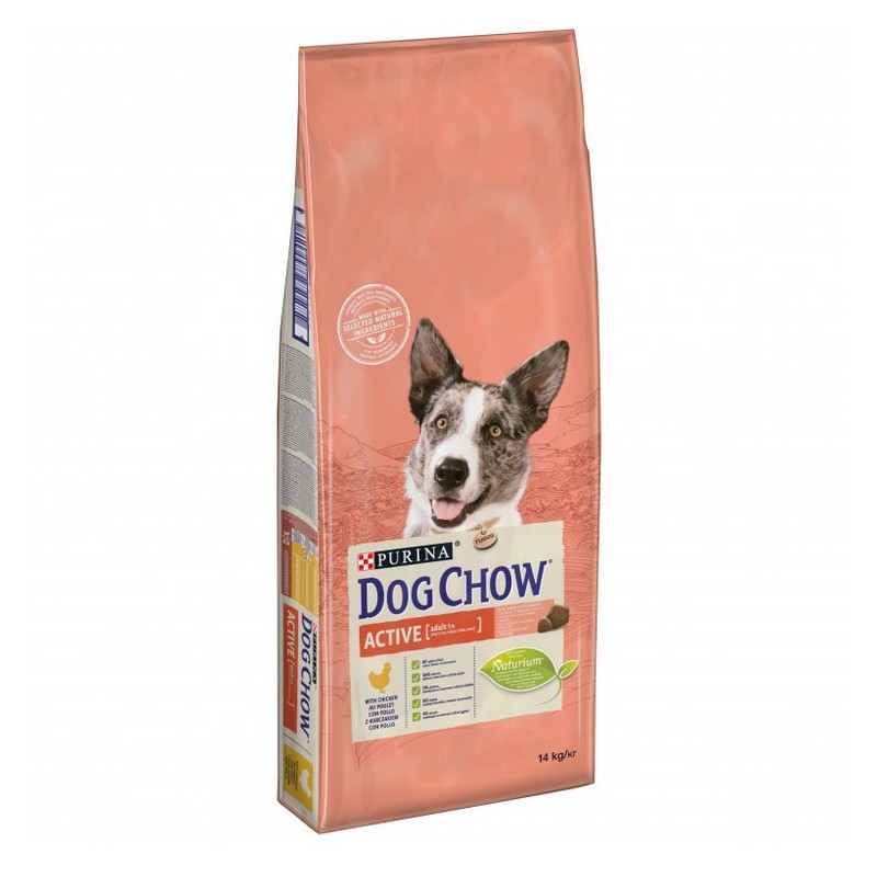 Purina Dog Chow adult active chicken granule pre psov 14 kg
