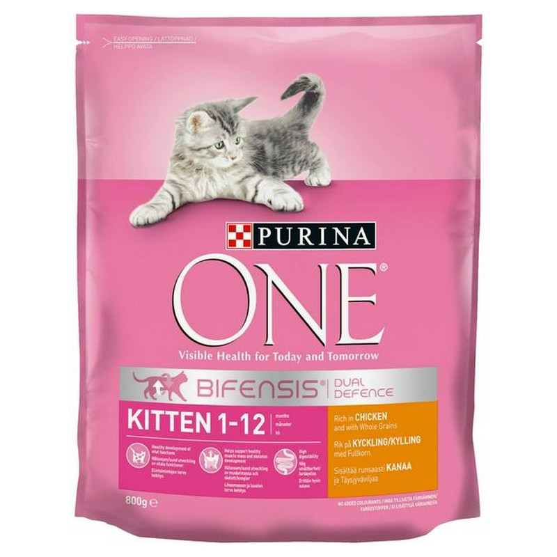 Purina One granule Junior s kuracm a celozrnnmi obilninami 800 g