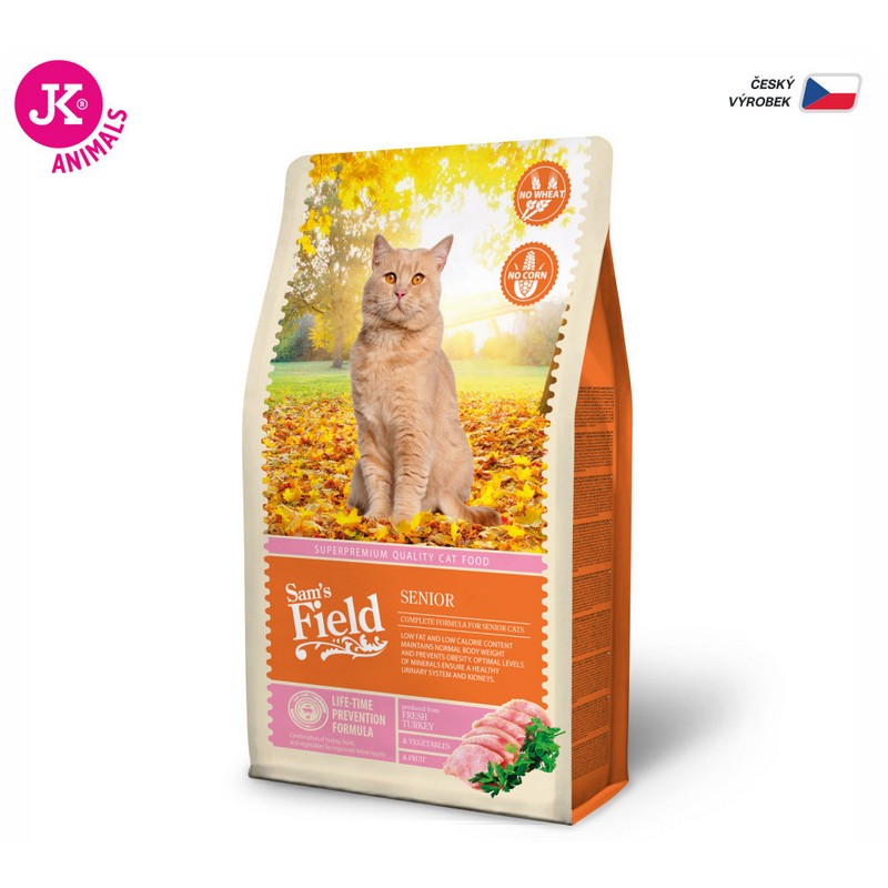 Sam´s Field cat senior granule pre staršie mačky 2,5kg