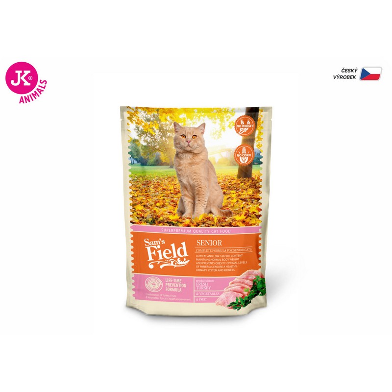 Sam´s Field cat senior granule pre staršie mačky 400g
