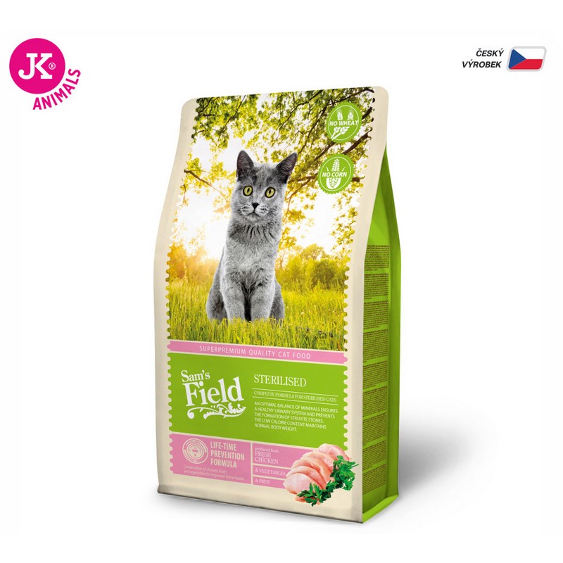 Sam´s Field cat sterilised granule pre kastrované mačky 2,5kg