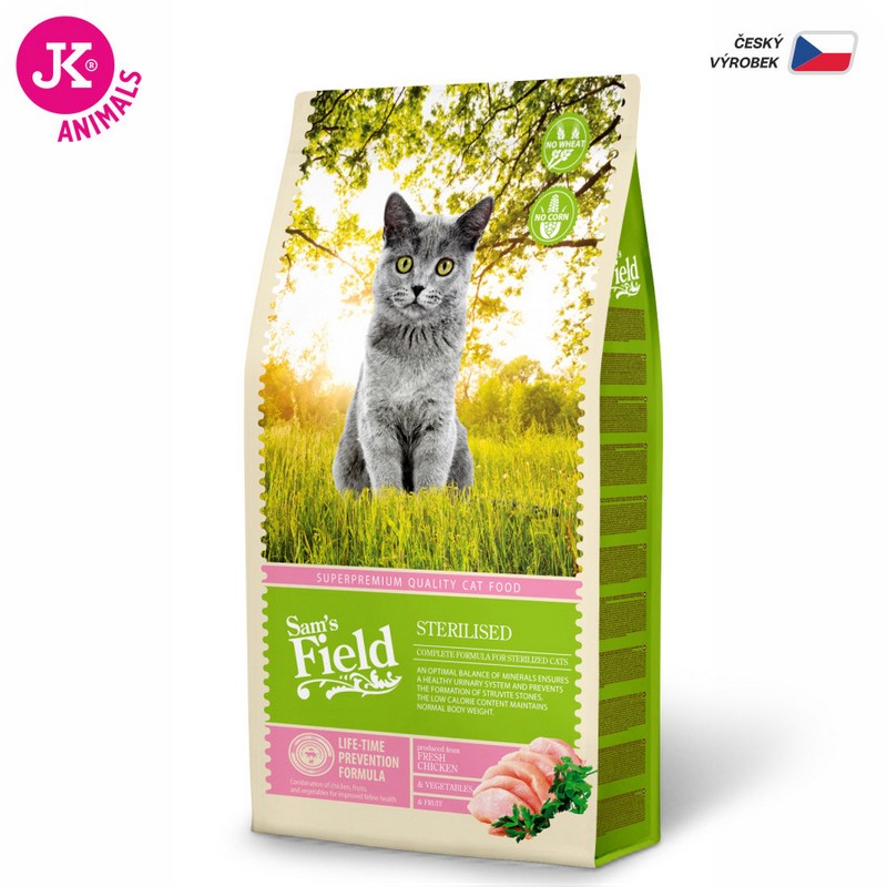 Sam´s Field cat sterilised granule pre kastrované mačky 7,5kg