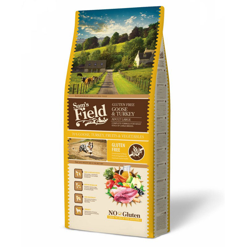 Sams Field gluten free Adult large Goose & turkey 13kg