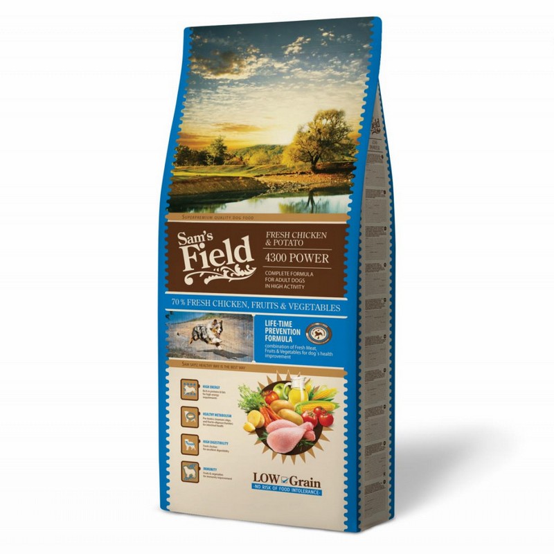 Sams Field low grain 4300 Power Chicken & potato 13kg