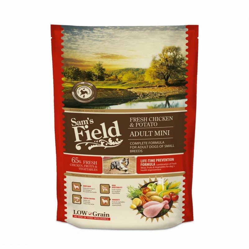 Sams Field low grain Adult mini Chicken & potato 800g