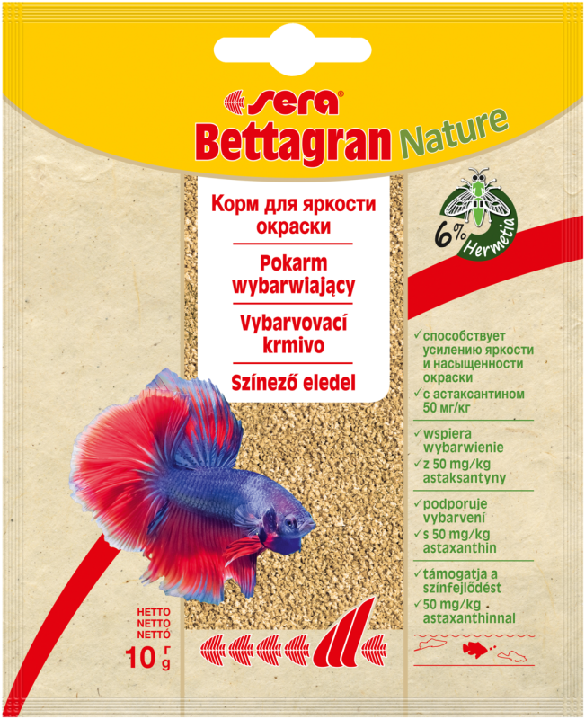 Sera Bettagran Nature vyfarbovacie krmivo 10 g