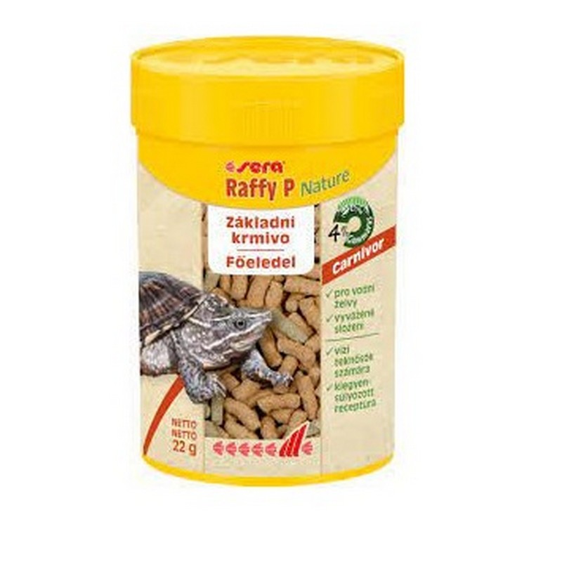 Sera Raffy P Nature krmivo pre msorav plazy a vodn korytnaky 100 ml