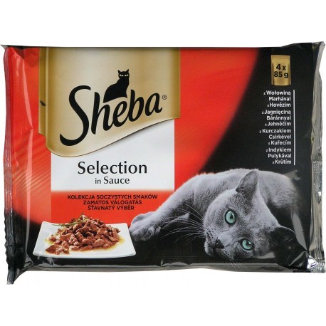 Sheba Selection mäsové menu 4x85g