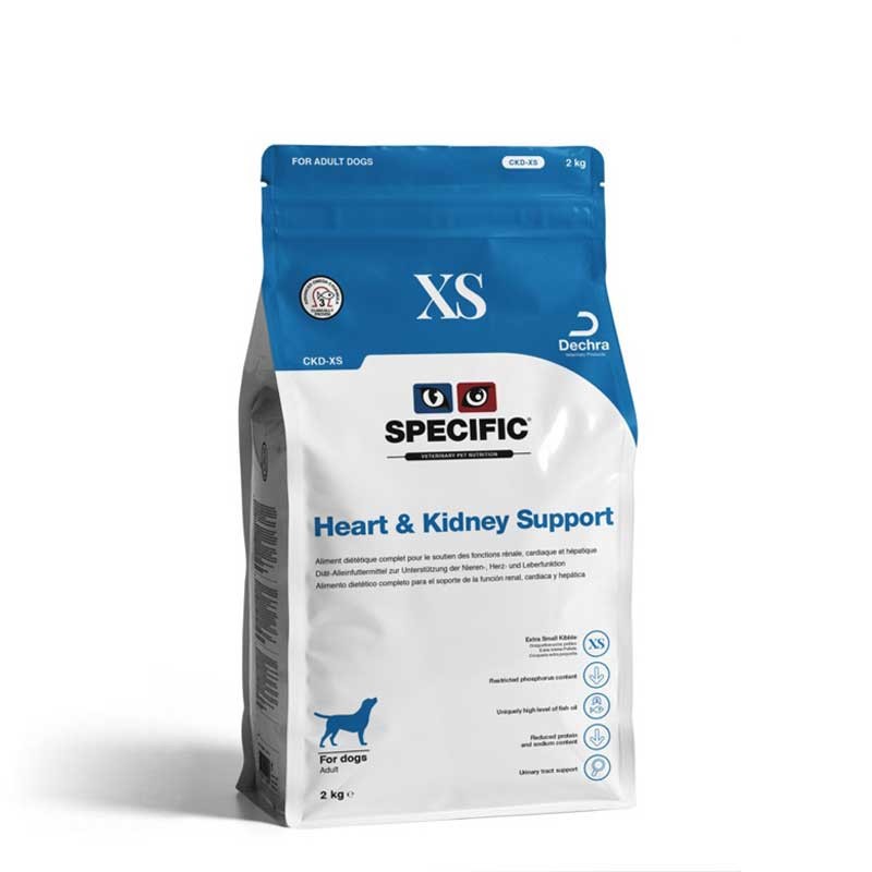 Specific CKD-XS Heart and Kidney Support XS kibbles pre psov 2 kg
