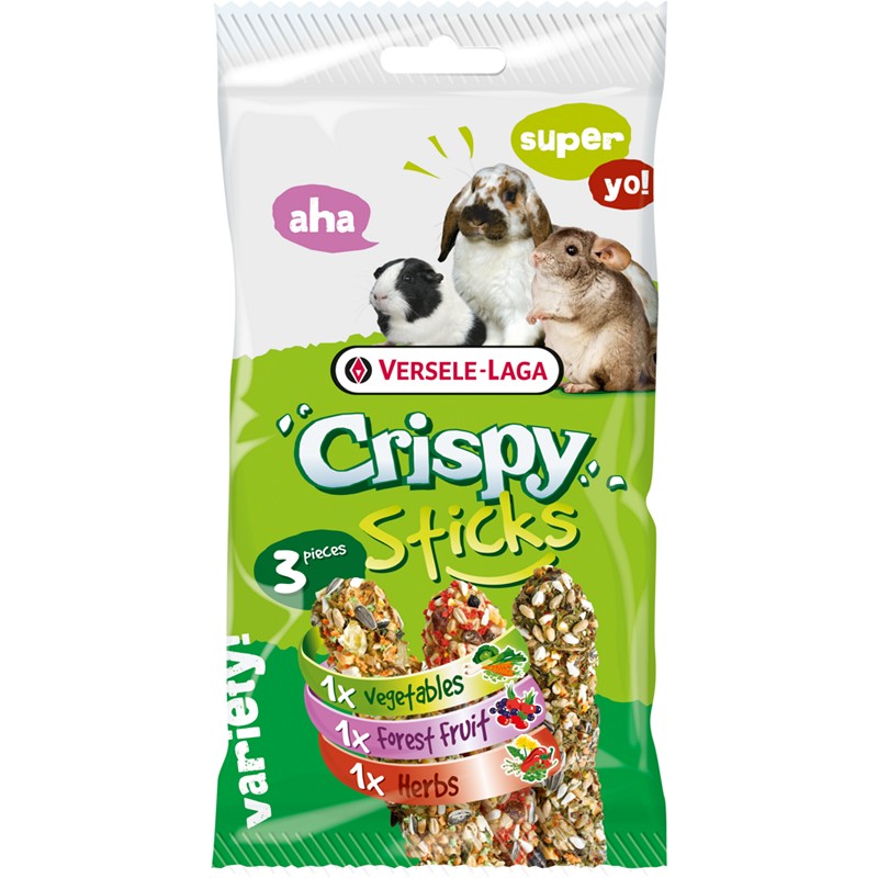 Pamlsok VL Crispy Sticks Herbivores Triple Variety Pack - 165 g