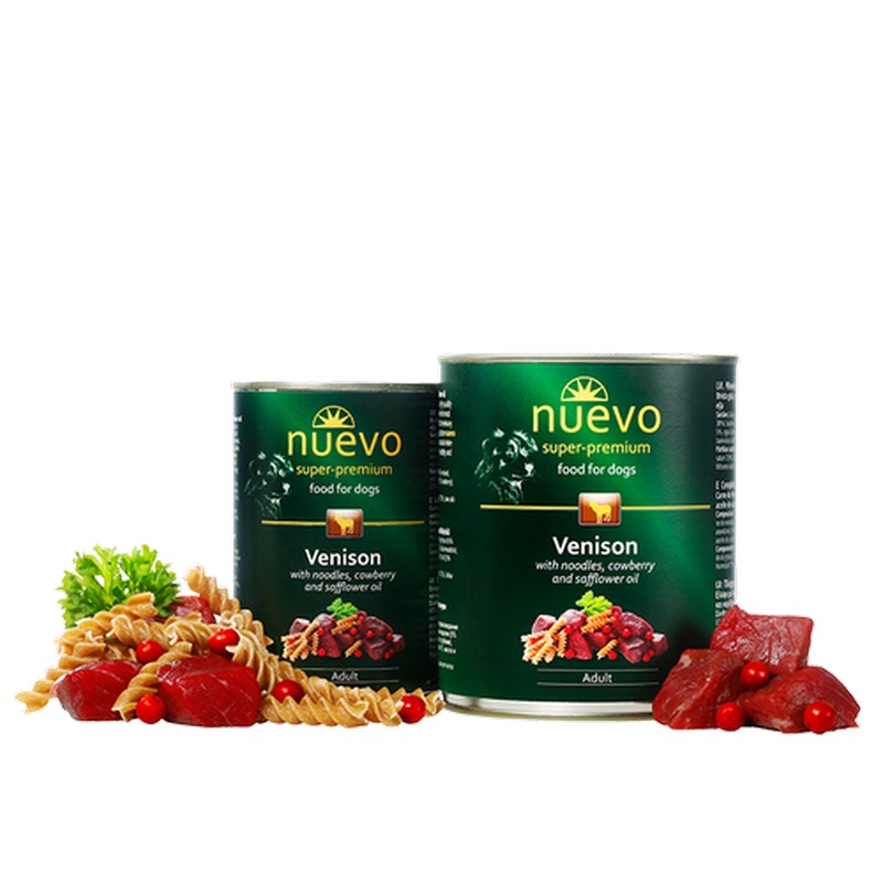 NUEVO dog Adult Venison Menue konzerva - 800g