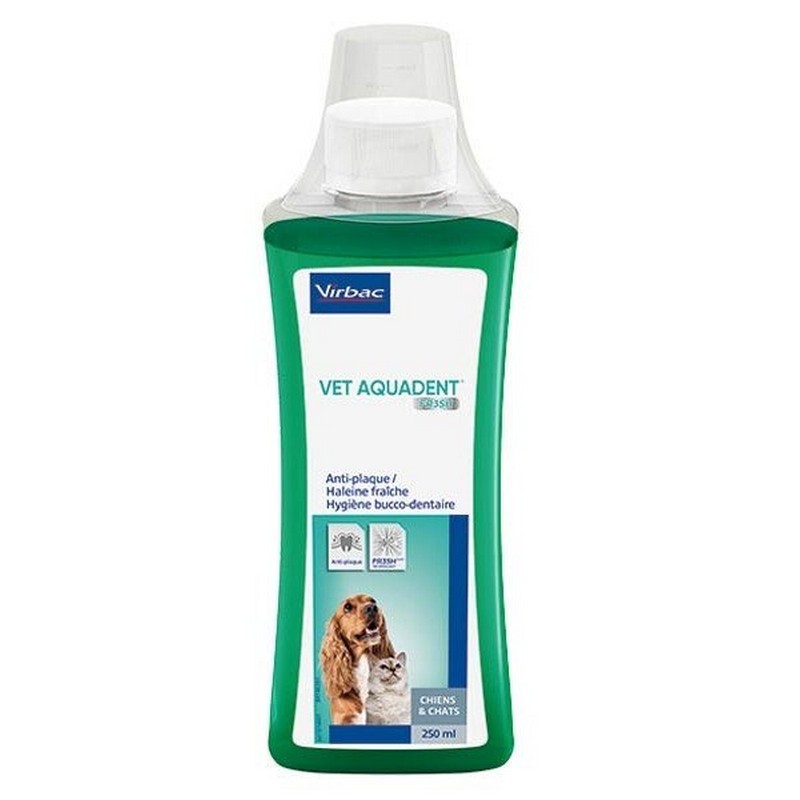 Vet Aquadent roztok na dentlnu hygienu pre psov a maky 250 ml