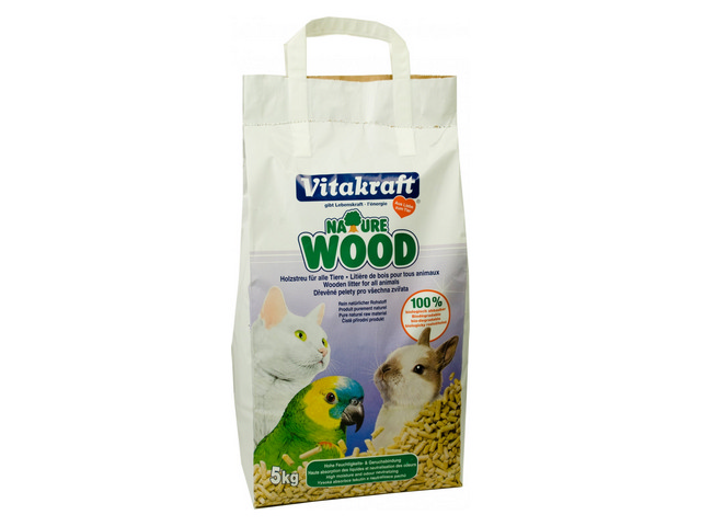 Vitakraft Nature wood 5 kg - dreven pelety