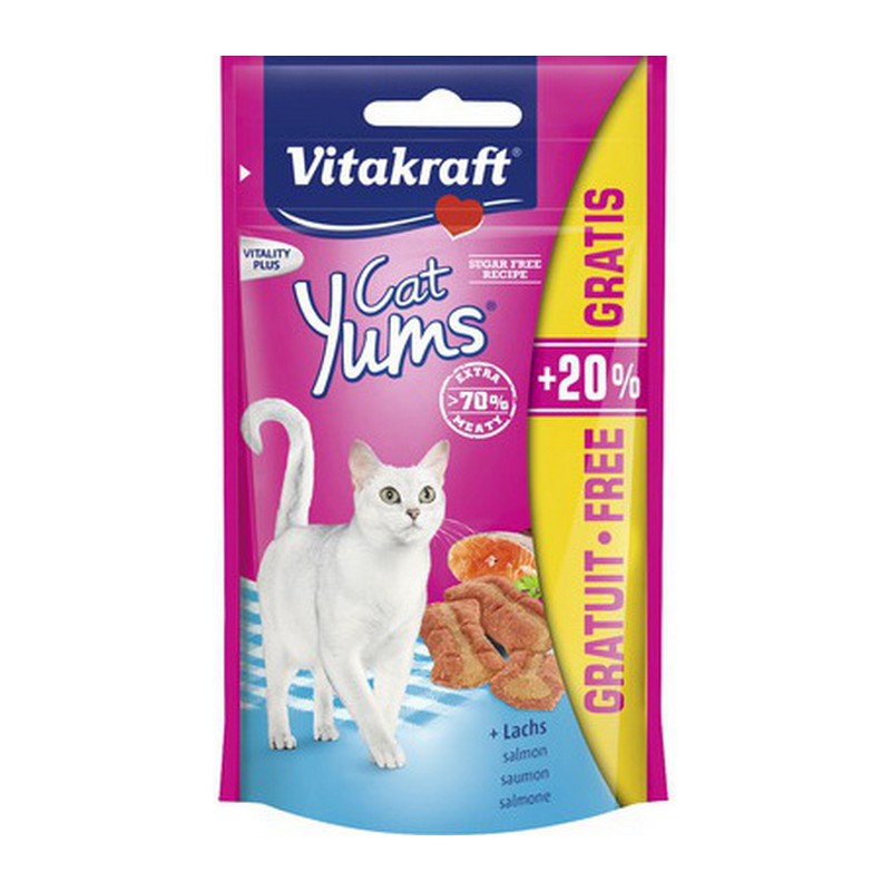 Vitakraft Yums Cat Salmon +20% Grtis - 48g