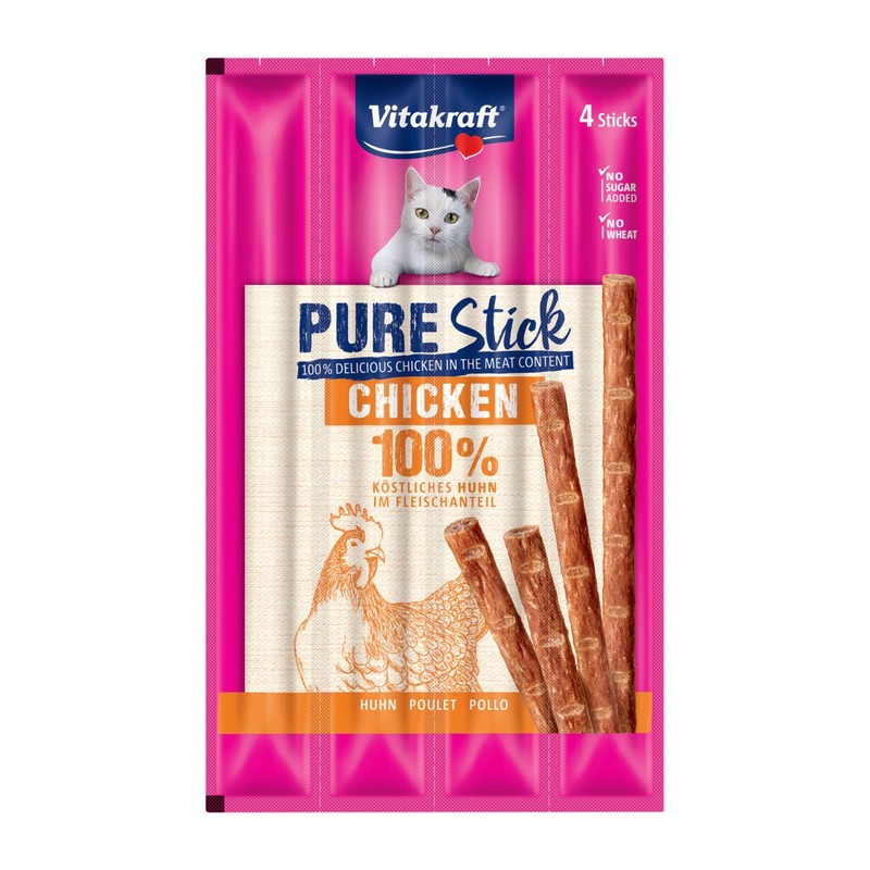 Vitakraft Cat Pure stick pochka pre maky kura 4 x 5 g