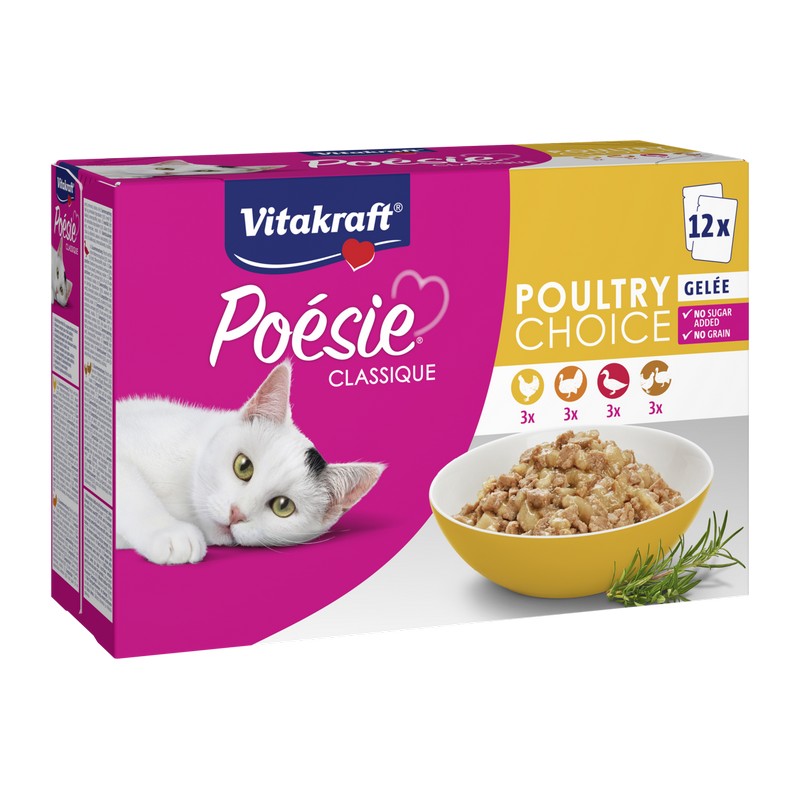 Vitakraft Poesie kapsiky multipack Poultry choice v el 12x85g