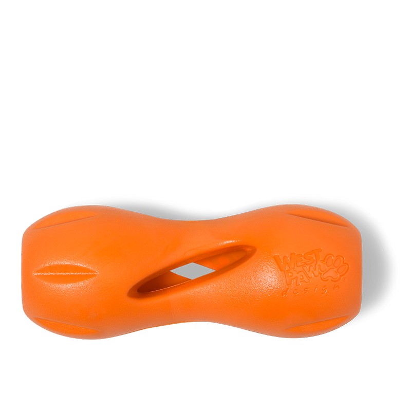 West Paws hračka Qwizl L 17 cm oranžová