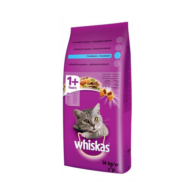 Whiskas adult granule pre dospel maky s tuniakom 14 kg