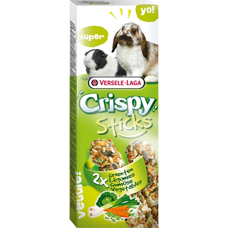 Pamlsok VL Crispy Sticks Rabbits-Guinea Pigs Vegetables- so zeleninou - 2 ks, 110 g
