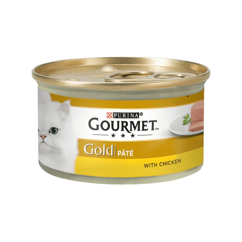 Gourmet gold paštéta pre mačky s kuraťom 85 g